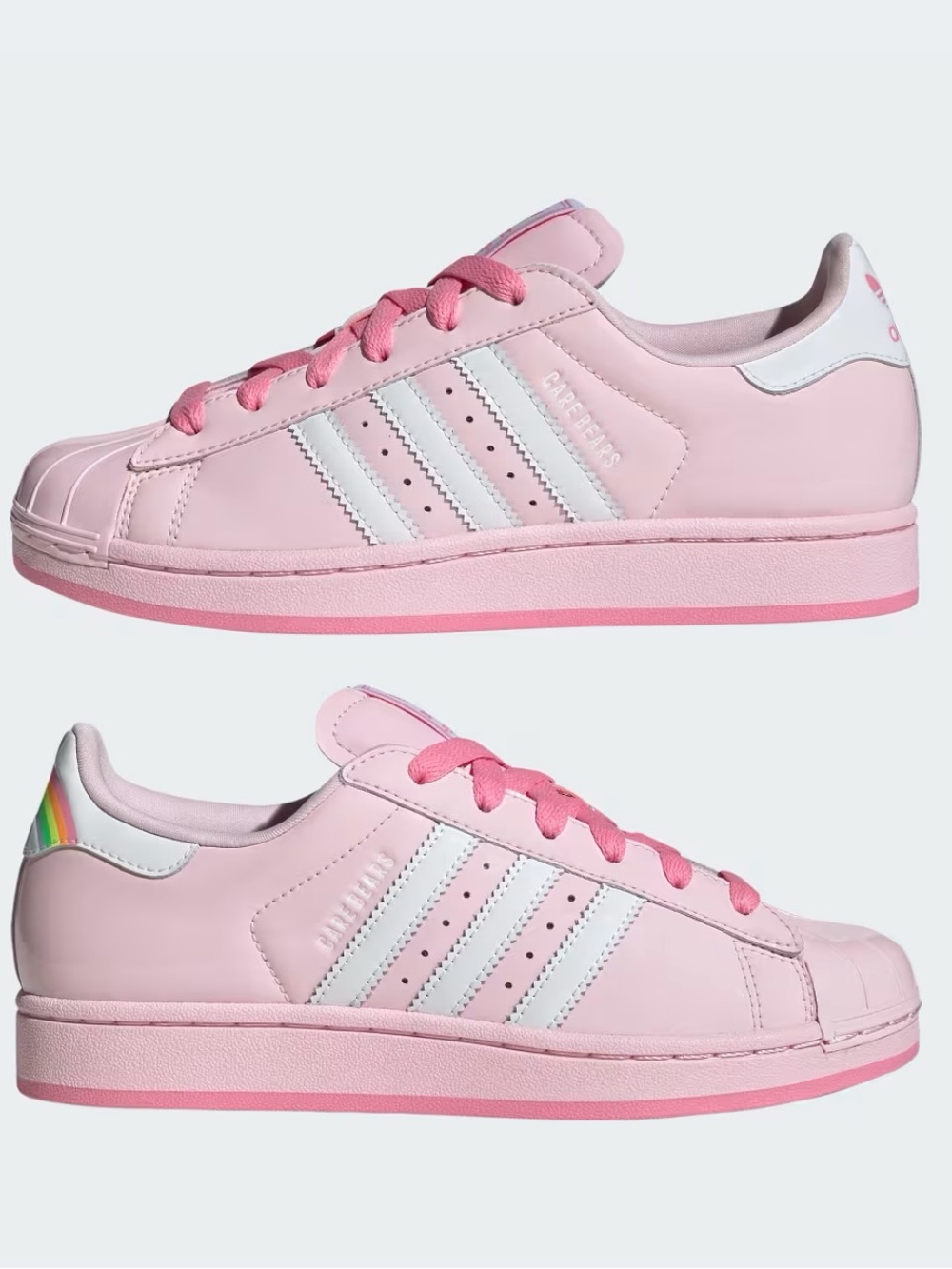 🧸 ADIDAS SUPERSTAR 2 x CARE BEARS PINK 💖 - Picture 2 of 5